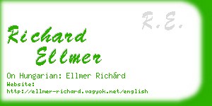 richard ellmer business card